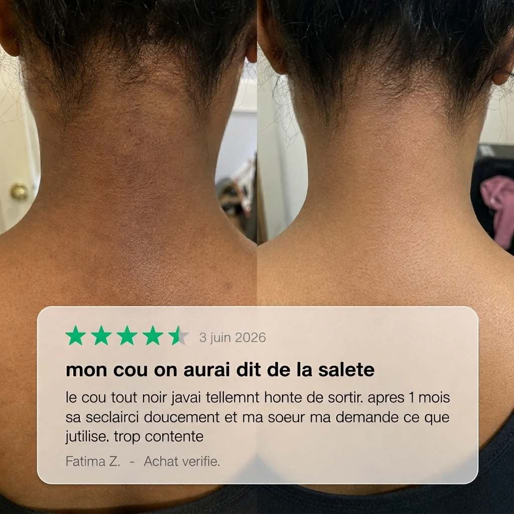 Avis cliente avant après cou