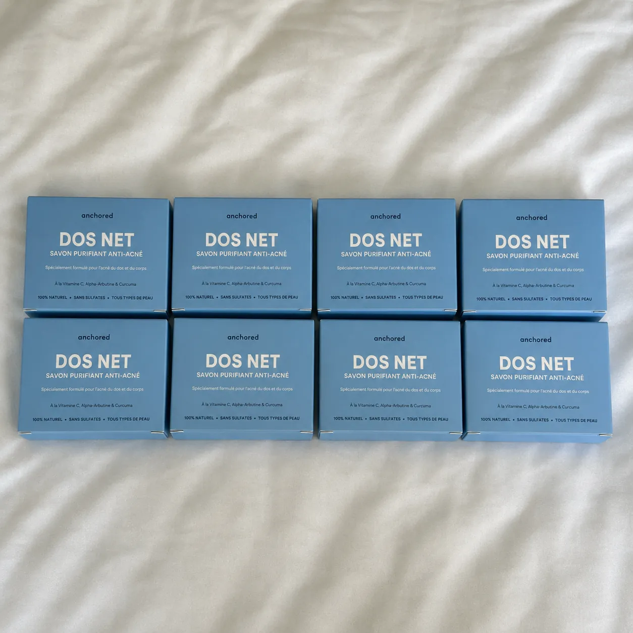 4 savons Dos Net achetés + 4 offerts