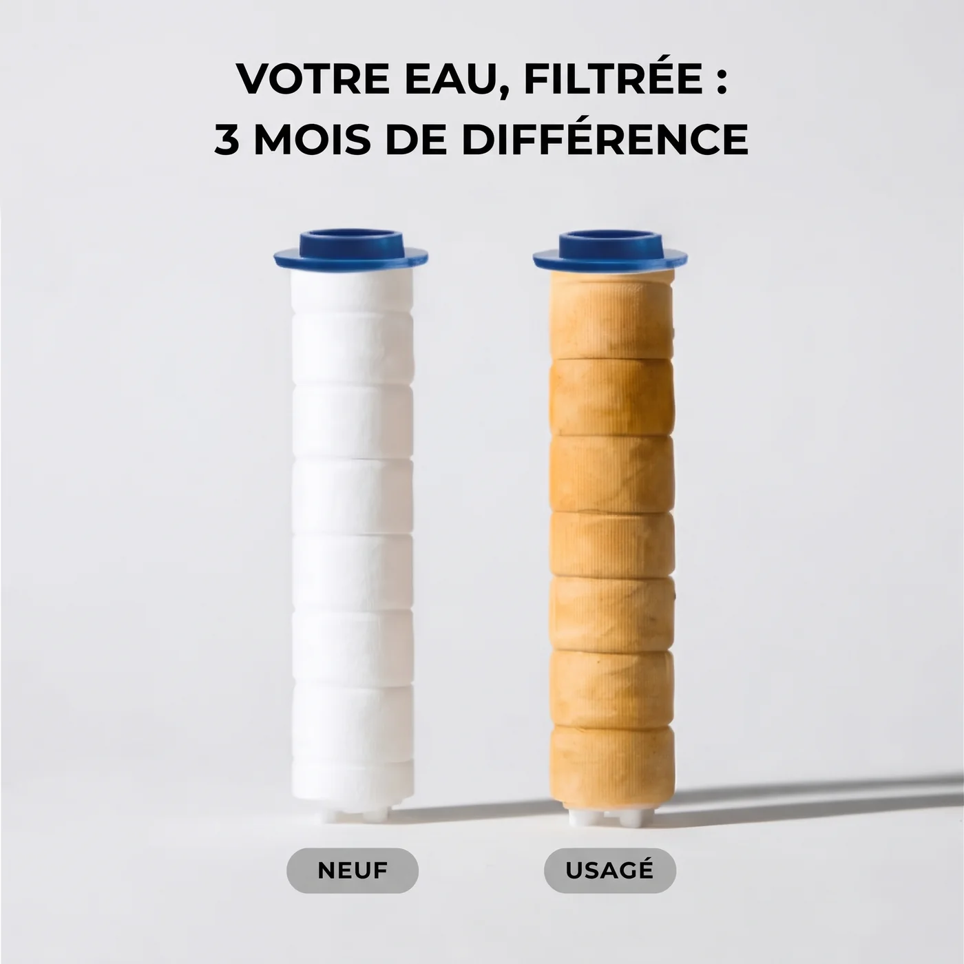 Une cartouche neuve et la meme apres trois mois
