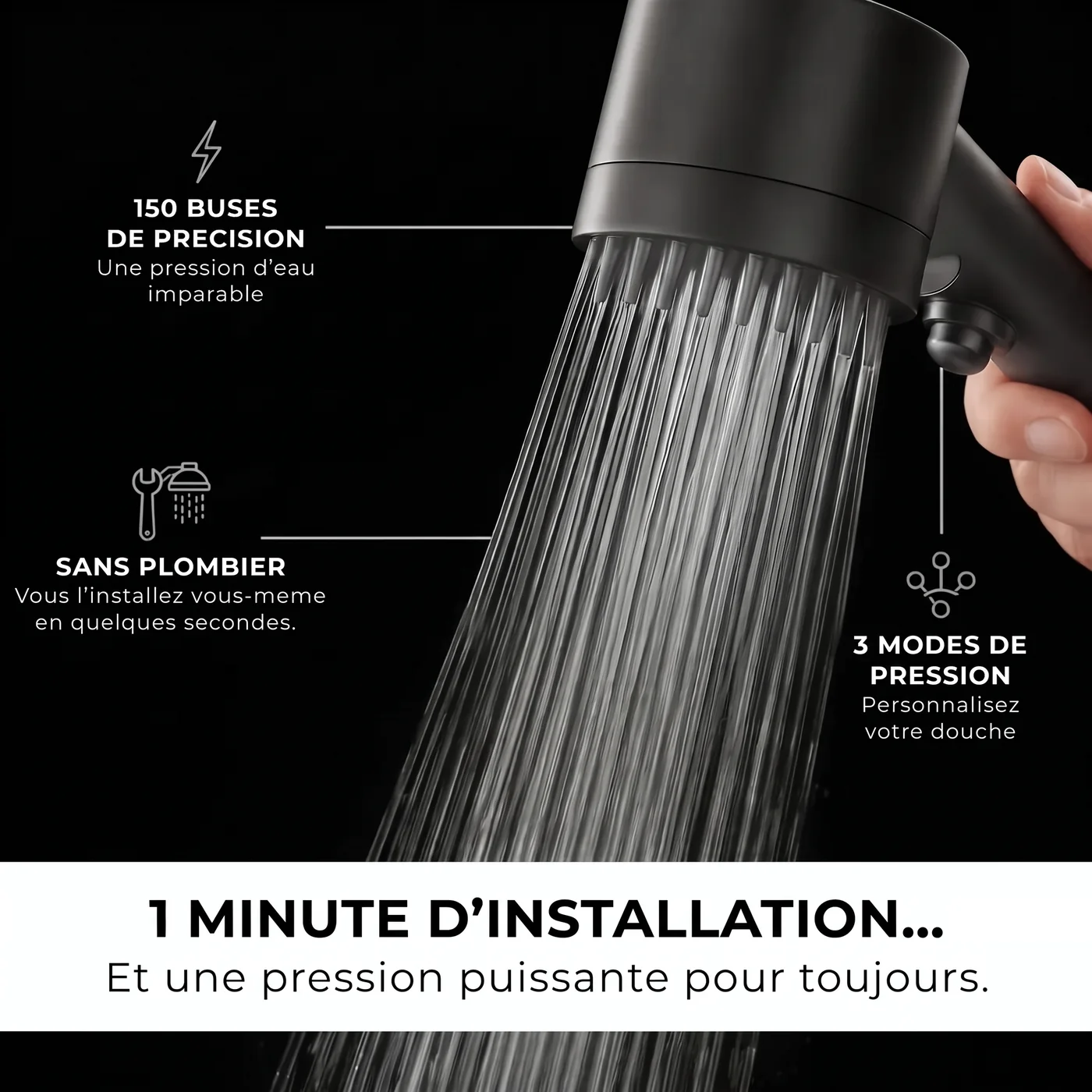 Les buses de precision et les trois modes de pression