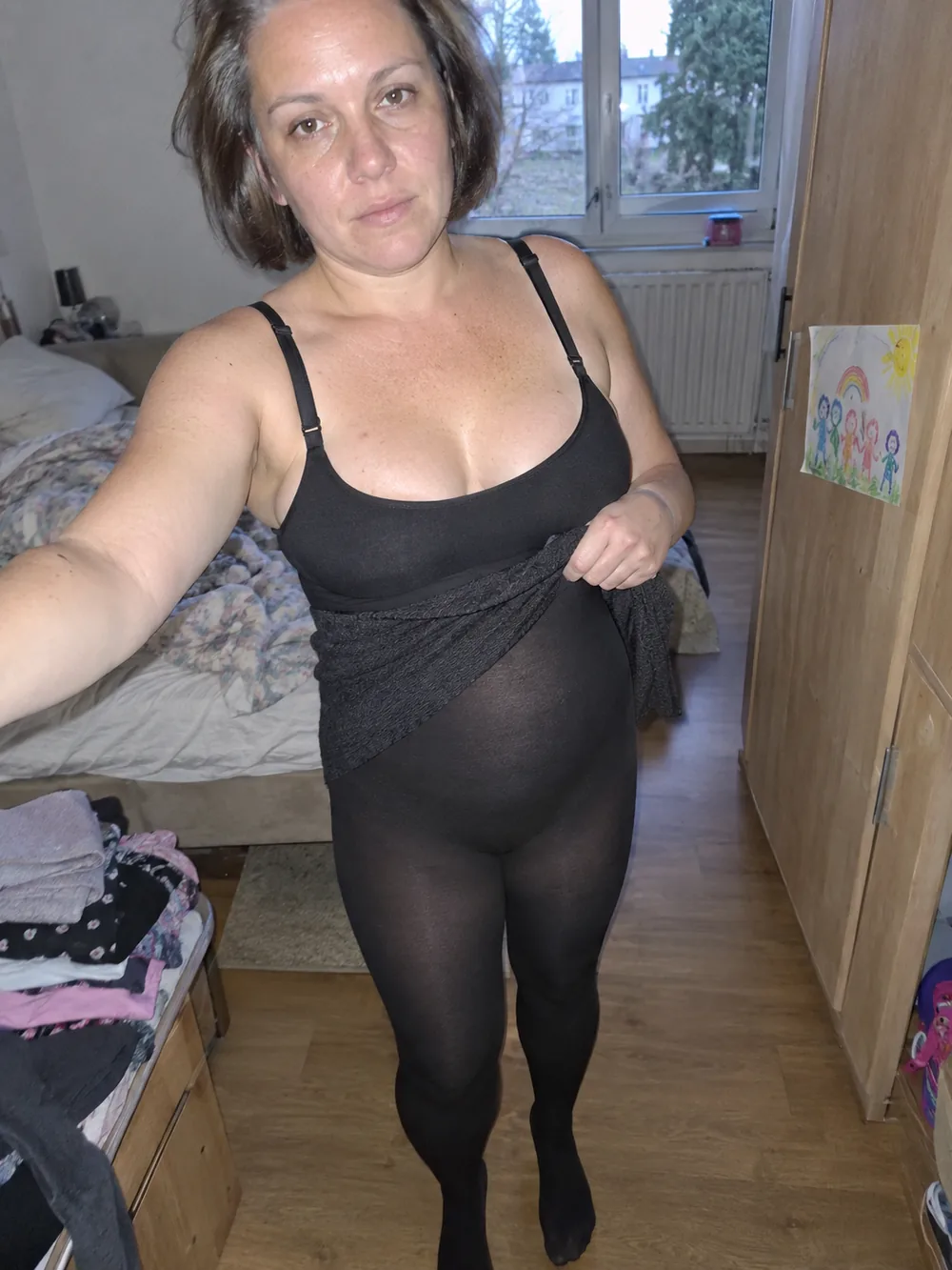 Photo envoyée par @mamandetrois — collant-body polaire Veloria, taille XL