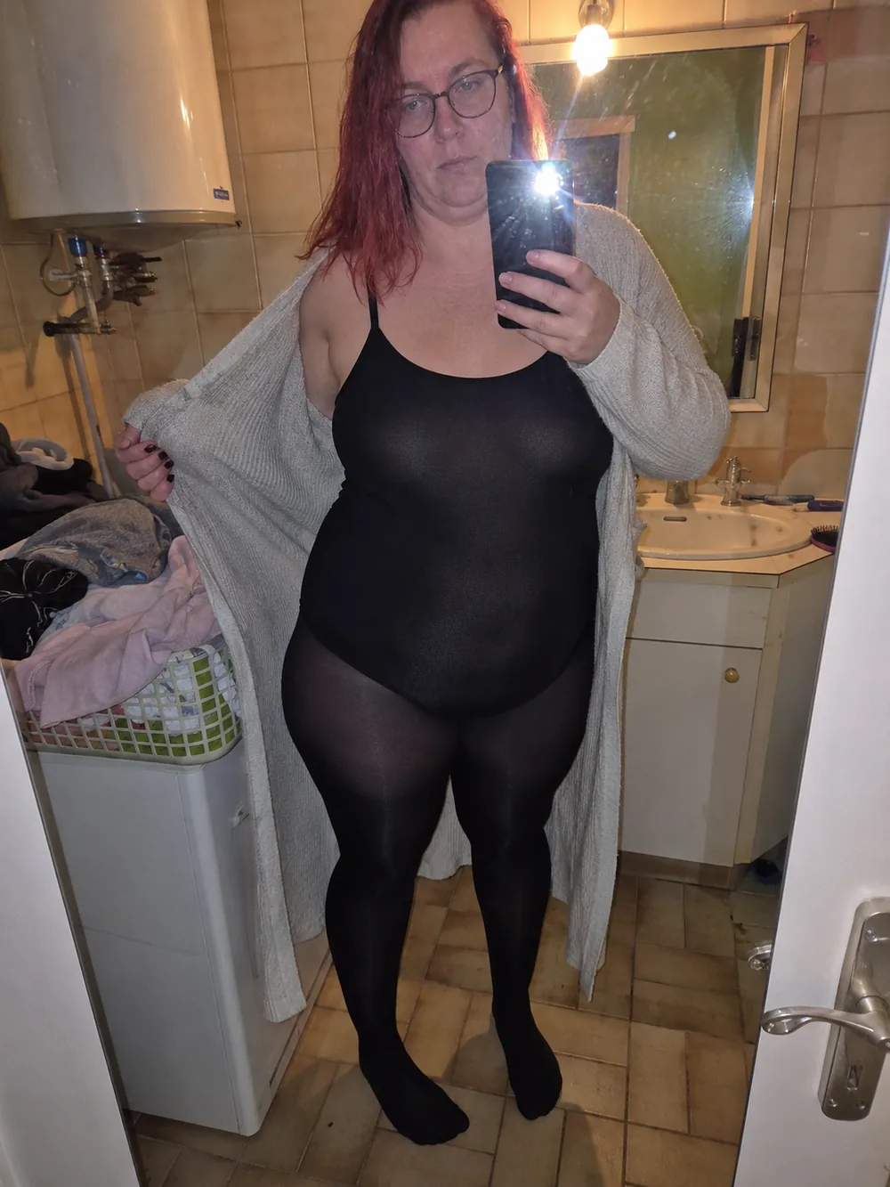 Photo envoyée par Céline M. — collant-body polaire Veloria, taille 2XL