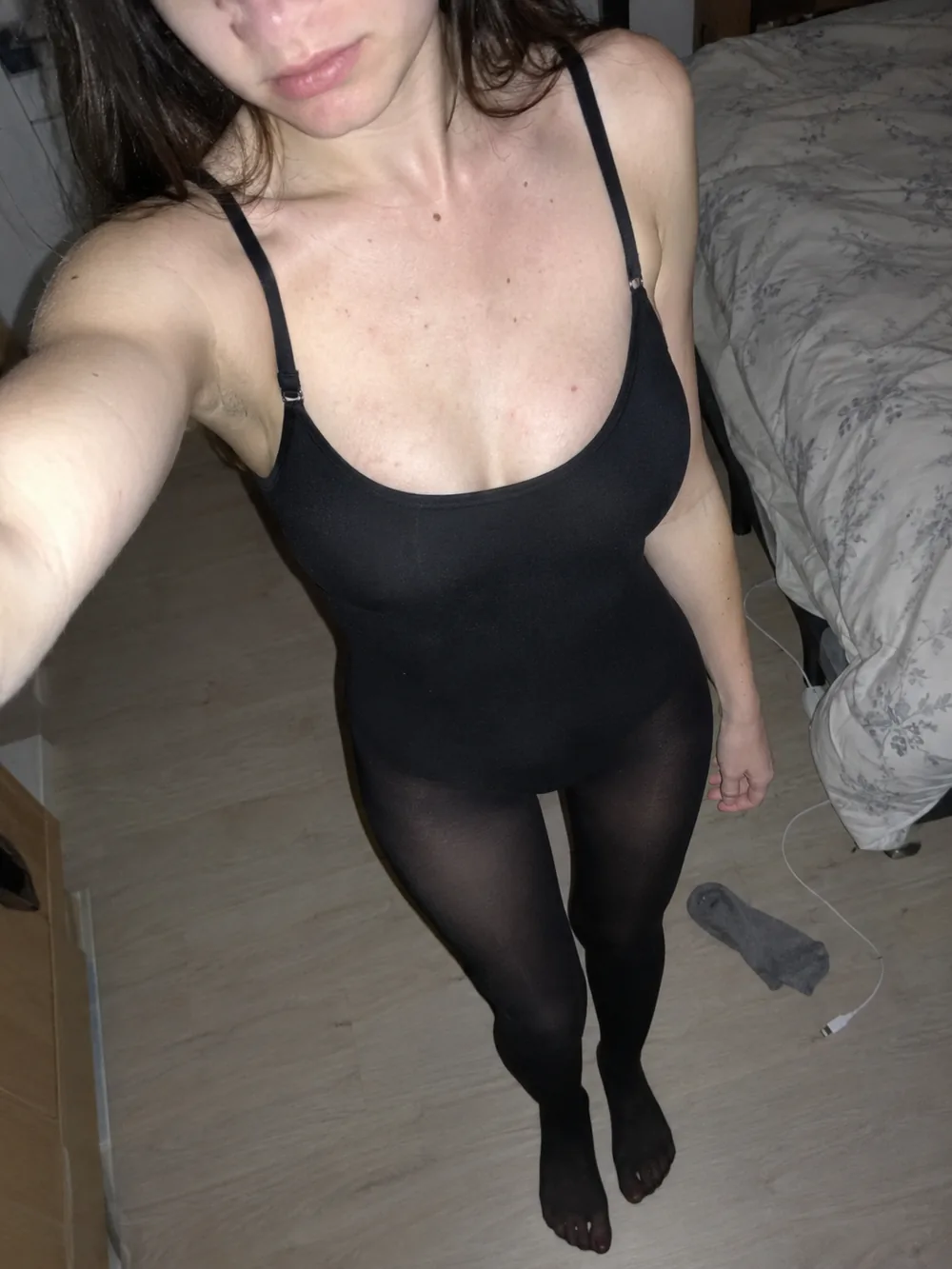 Photo envoyée par @manon_brt — collant-body polaire Veloria, taille XS
